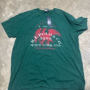 Net Vintage polo Ralph Lauren men’s t shirt green eagle large